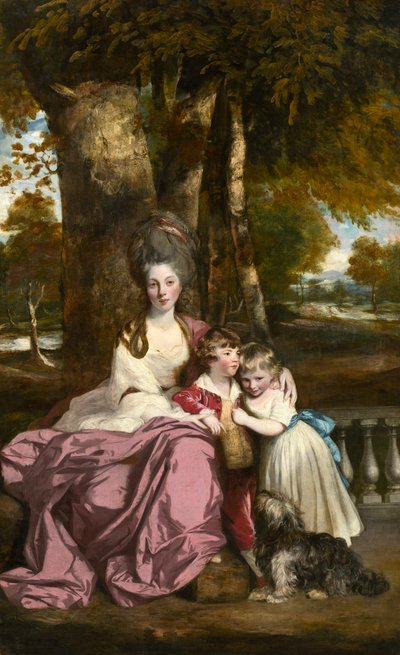 Lady Elizabeth Delme y sus hijos de Joshua Reynolds