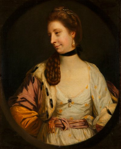 ""Lady Sondes"" Peinture de Sir Joshua reynolds (1732-1792) - 1764 - Oil on canvas Dim 76,4x60,3 cm Museo Lazaro Galdiano, Madrid de Joshua Reynolds