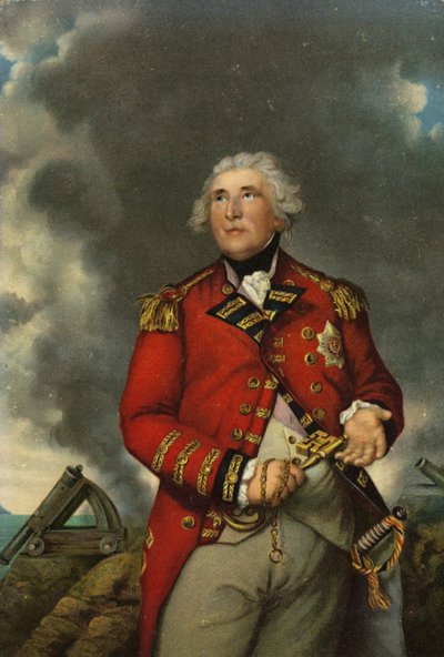Lord Heathfield con la llave de la fortaleza de Gibraltar en su mano de Joshua Reynolds