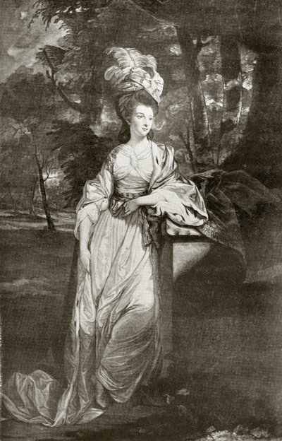 Mary Isabella Somerset, Duquesa de Rutland, grabado por Valentine Green, de 