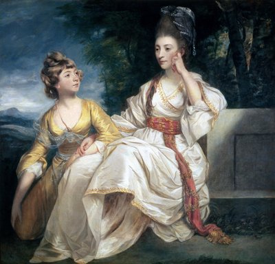 La Sra. Thrale y su Hija Hester (Queeney) 1777-78 de Joshua Reynolds