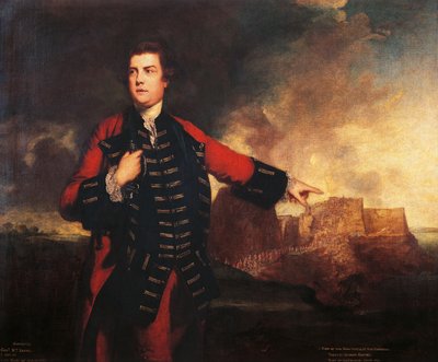 Retrato del general británico William Keppel asaltando el Castillo del Morro de Joshua Reynolds