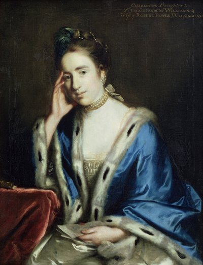 Retrato de Charlotte Walsingham, 1760 de Joshua Reynolds