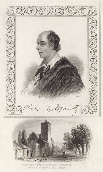 Retrato de Oliver Goldsmith de Joshua Reynolds