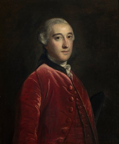 Retrato de un caballero; posiblemente George Bridges Brudenell, c.1743-92 (óleo sobre lienzo) de Joshua Reynolds