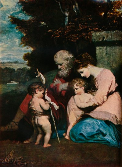 La Sagrada Familia con el Niño San Juan, 1788-9 de Joshua Reynolds
