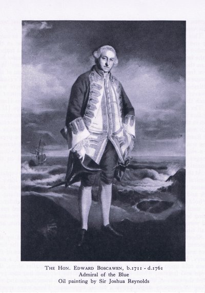 El Honorable Edward Boscawen, de British Adventure publicado por Collins, 1947 de Joshua Reynolds