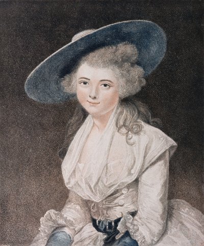 La Honorable Señorita Bingham (d.1831) grabado por Francesco Bartolozzi (1727-1815) publicado por E. M. Diemar, 1786 de Joshua Reynolds