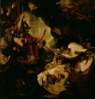 El Hércules infante estrangulando a las serpientes, 1786-8 de Joshua Reynolds