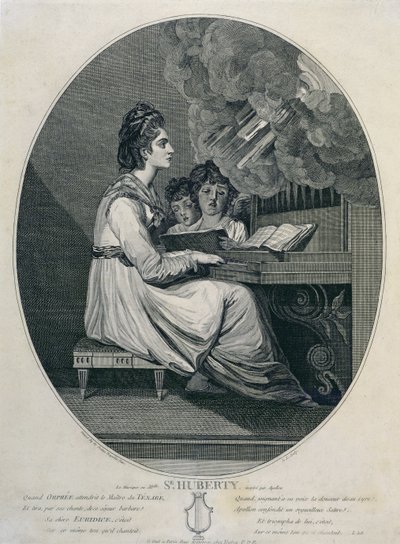 La música de Mademoiselle S. Huberty inspirada por Apolo de Joshua Reynolds