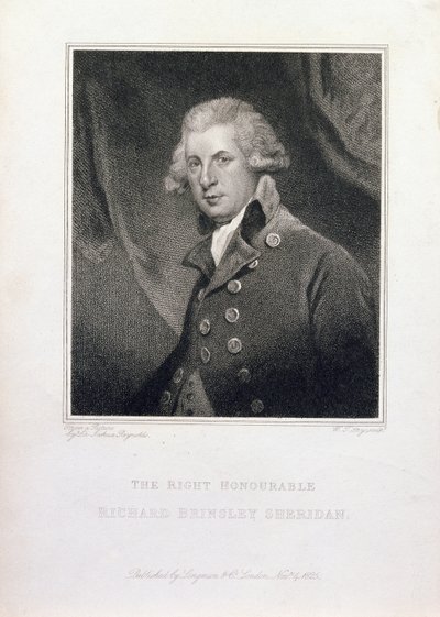 El Muy Honorable Richard Brinsley Sheridan, 1825 de Joshua Reynolds