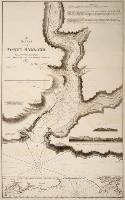 Estudio del puerto de Fowey de Joshua Thomas Austen
