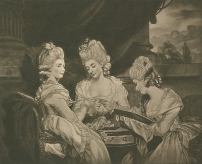 Las Damas Waldegrave de Joshua after Reynolds