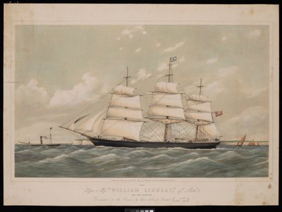 Registro del Clipper Ship Wiliam Lindsay de Leith de 970 toneladas..., 27 de febrero de 1868, de Josiah Taylor