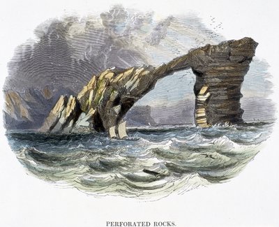 Rocas perforadas, de Fenómenos de la naturaleza, 1849 de Josiah Wood Whymper