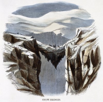 Puentes de nieve, de Fenómenos de la naturaleza, 1849 de Josiah Wood Whymper