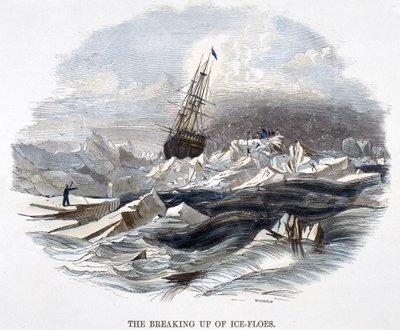 La ruptura de los témpanos de hielo, de Fenómenos de la naturaleza, 1849 de Josiah Wood Whymper