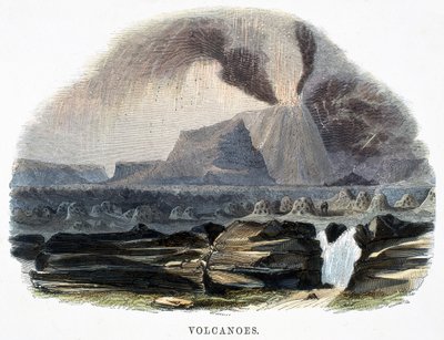 Volcanes, de Fenómenos de la naturaleza, 1849 de Josiah Wood Whymper