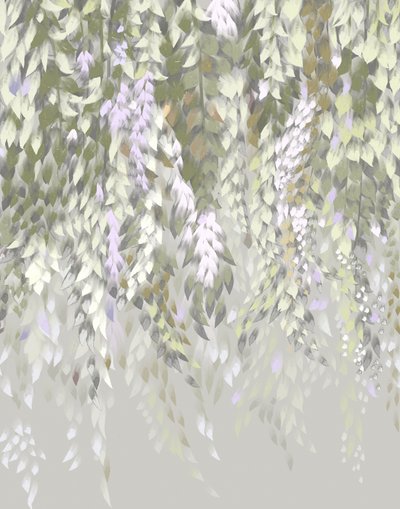 Flores de glicinia en tonos pastel de Josie George