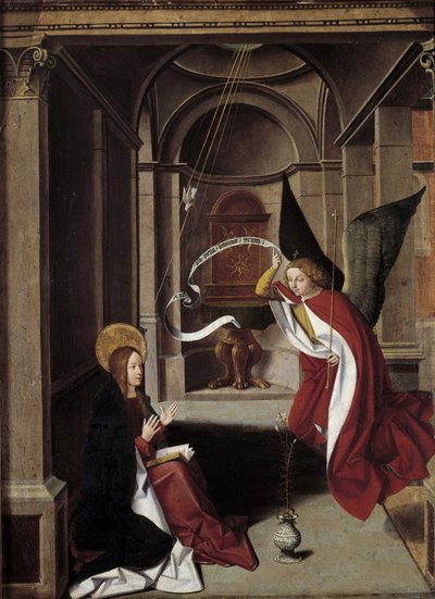 Vida de la Virgen: La Anunciación de Josse (fl.1493 1508) Lieferinxe
