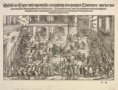 Un torneo, 1565 de Josse Amman