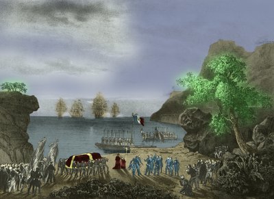 El féretro de Napoleón abandona Santa Elena de Josse Photo