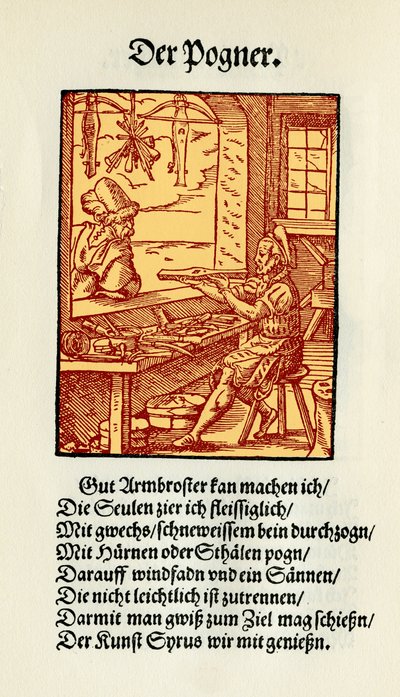 Fabricante de arcos de Jost Amman