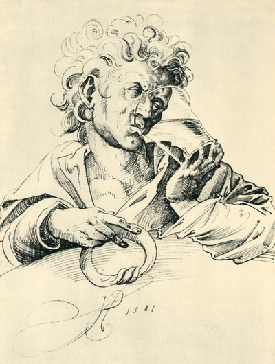 Bebedor, 1581, 1943 de Jost Amman