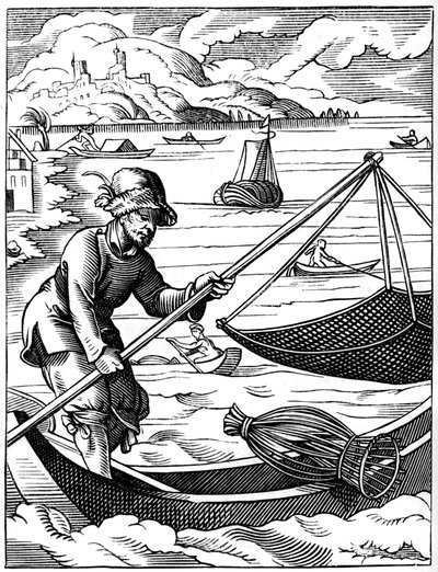 Pescador, siglo XVI 1849 de Jost Amman