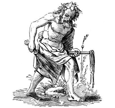 Flagelante, siglo XVI de Jost Amman