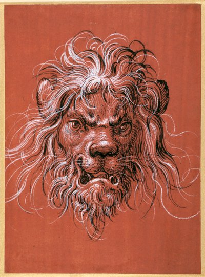 Cabeza de león de Jost Amman