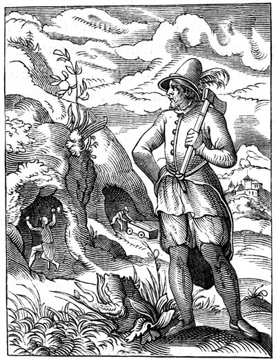 Minero, siglo XVI de Jost Amman