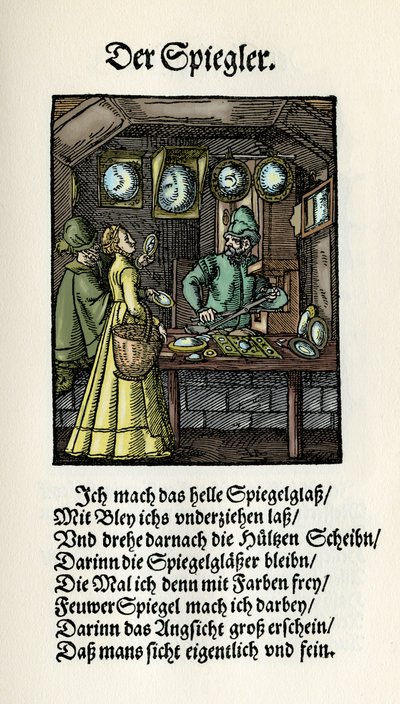 Fabricante de espejos de Jost Amman