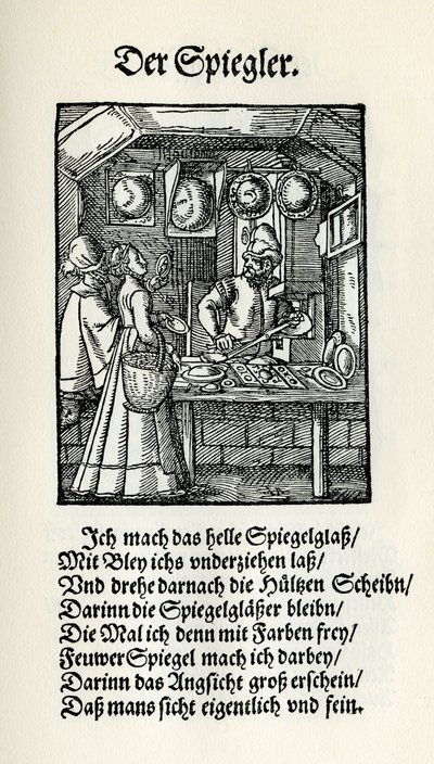 Fabricante de espejos de Jost Amman