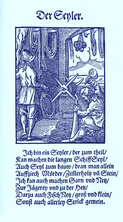 Fabricante de cuerdas de Jost Amman
