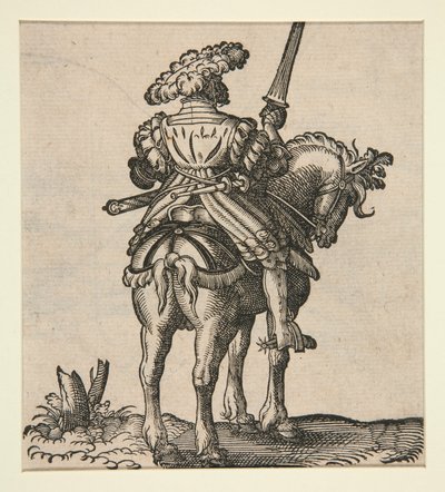soldado a caballo de Jost Amman