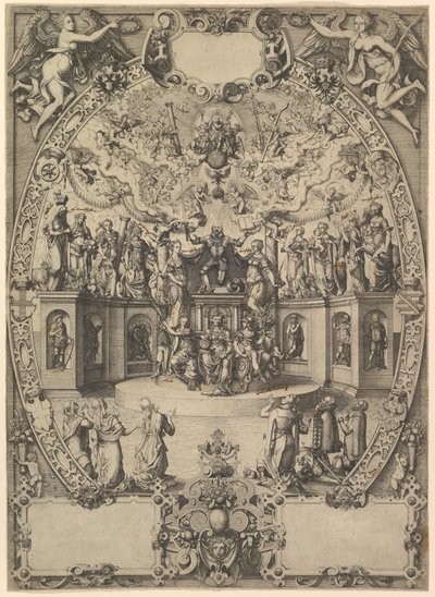 La Apoteosis del Emperador Maximiliano II, siglo XVI de Jost Ammon