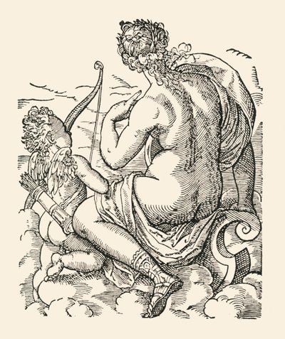 Venus y Cupido, 1906 de Jost Ammon