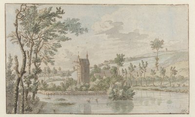 Paisaje con Huis Kluys, cerca de Bruselas de Josua de Grave (attributed to)