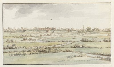Vista de la Fortaleza de Saint-Michiel, cerca de ’s-Hertogenbosch de Josua de Grave (attributed to)
