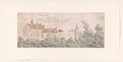 Vista de Kasteel Ooij, Brabante Septentrional de Josua de Grave