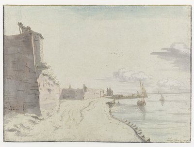Vista del Baluarte de Waterschans, Bergen op Zoom de Josua de Grave