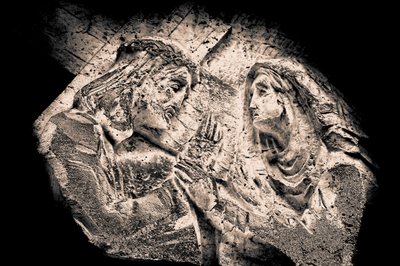 Jesús y María, de la serie, Vía Crucis 2015 (fotografía) de Joy Lions