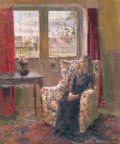 En el sillón junto a la ventana de Joyce Haddon