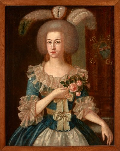 Retrato de una mujer desconocida 1790-1805 (óleo sobre lienzo) de Jozef Faworski