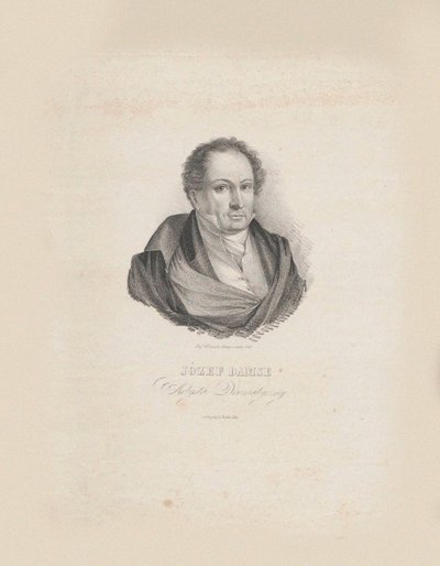 Retrato del compositor Józef Damse 1789-1852, 1840 de Jozef Hilary Glowacki