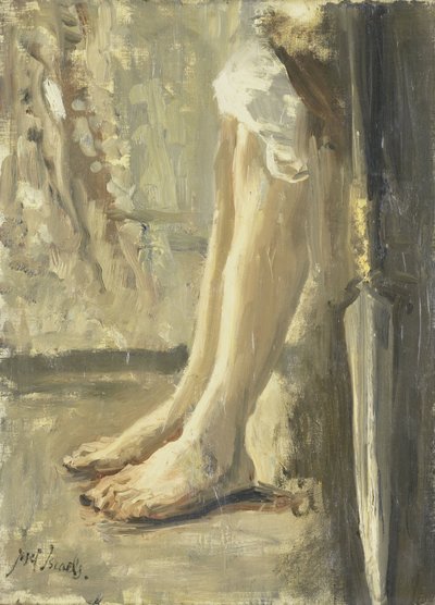 Las piernas de David de Jozef Israëls (signed by artist)