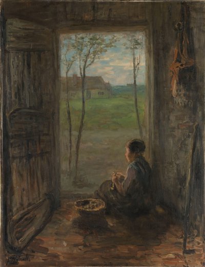 Una escena de Laren
Una escena de la vida en Laren de Jozef Israëls