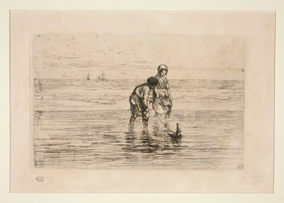 niños en la playa de Jozef Israëls