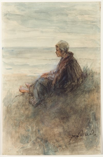 Niña en las dunas de Jozef Israëls